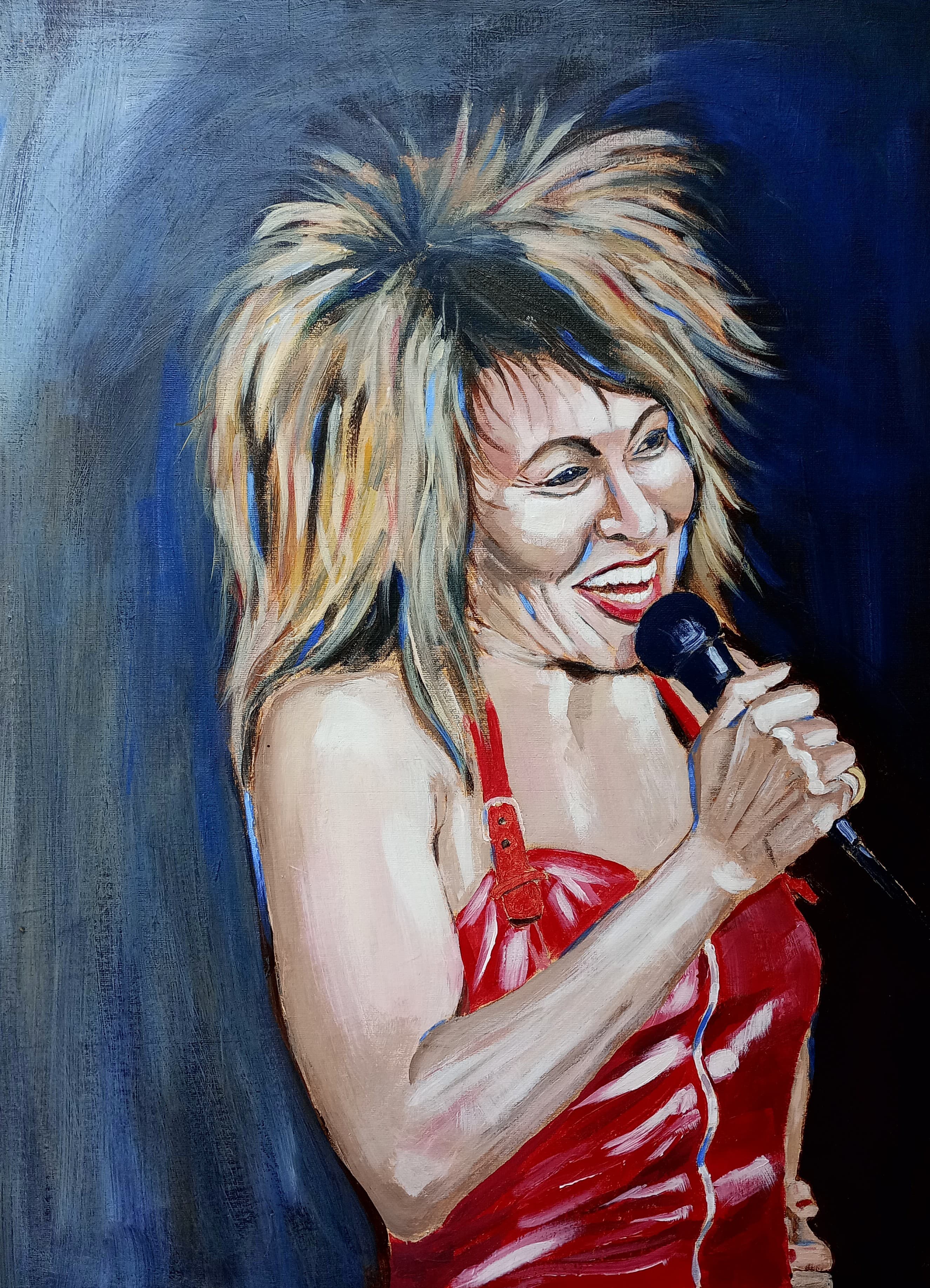 Tina Turner Oil Painting