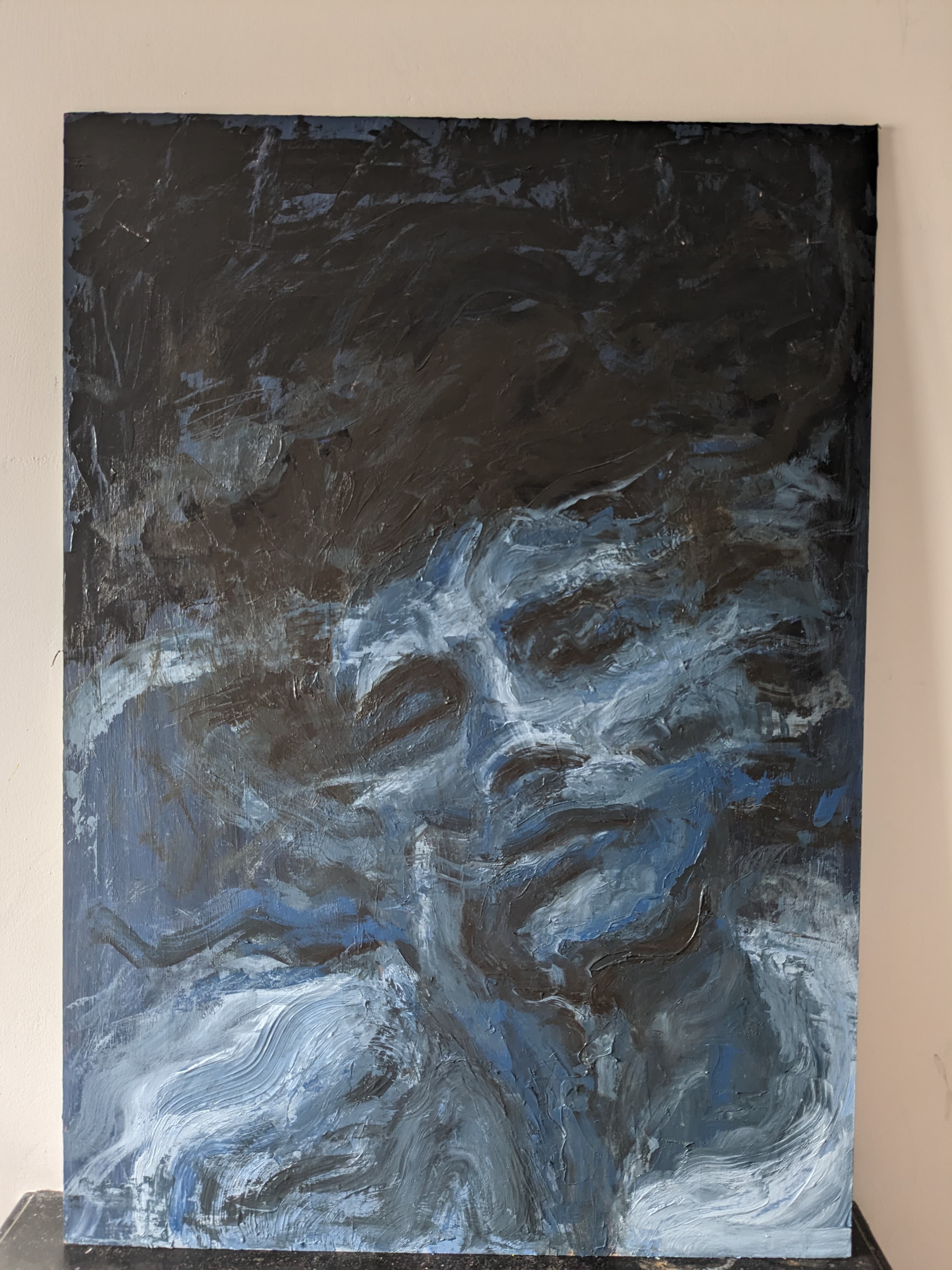 Thoughts - A2 Aluminium Panel Painting